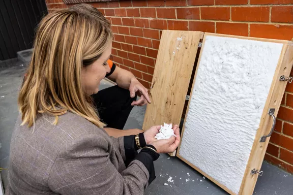 Will blown-in wall insulation wick moisture and hold it against my framing?